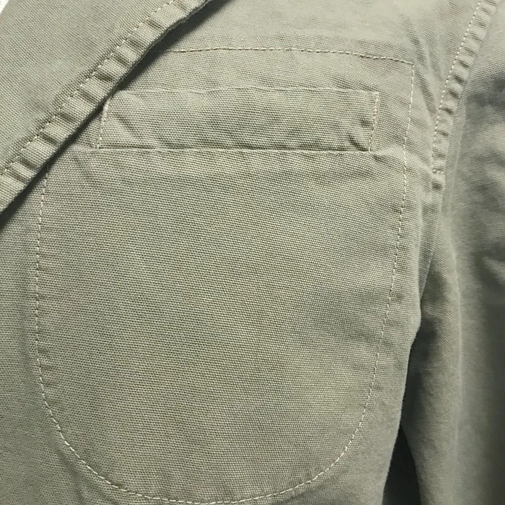 James Perse khaki green cotton blazer jacket 2 M